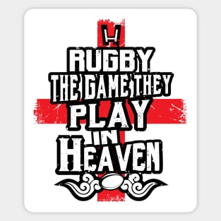 England Rugby Game Play in Heaven Sticker